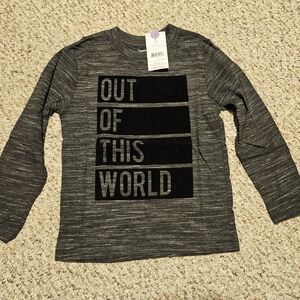 George Black and Gray Long Sleeve Tee - Out of This World
